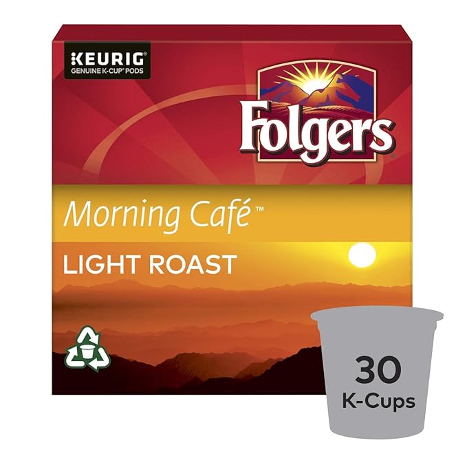 Folgers Morning Caf챕 K-Cup Coffee Pods 30 K-Cup Pods