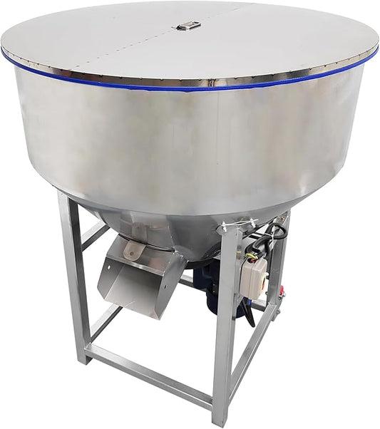 220V 4KW Powder Mixer Blender Mixing Machine Stainless Steel Plastic Mixer Mixing Capacity 440 lbs Vertical Feed Mixing Machine for Dry Grain Granule