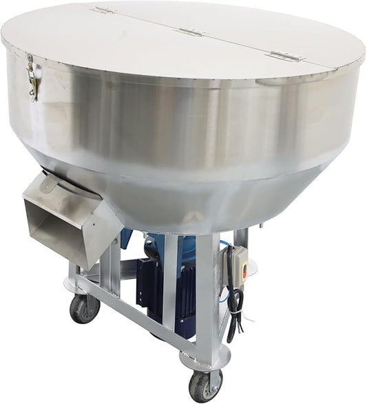 220V 4KW Powder Mixer Blender Mixing Machine Stainless Steel Plastic Mixer Mixing Capacity 440 lbs Vertical Feed Mixing Machine