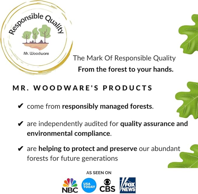 Mr.Woodware Wooden Kitchen Utensils- 24 Inch Long Handle Beech Wood Wok Spatula and Cooking Spoon - 2 in 1 Wooden Cooking Utensils Set for Mixing in Big Stock Pots Cauldron (Spoon)