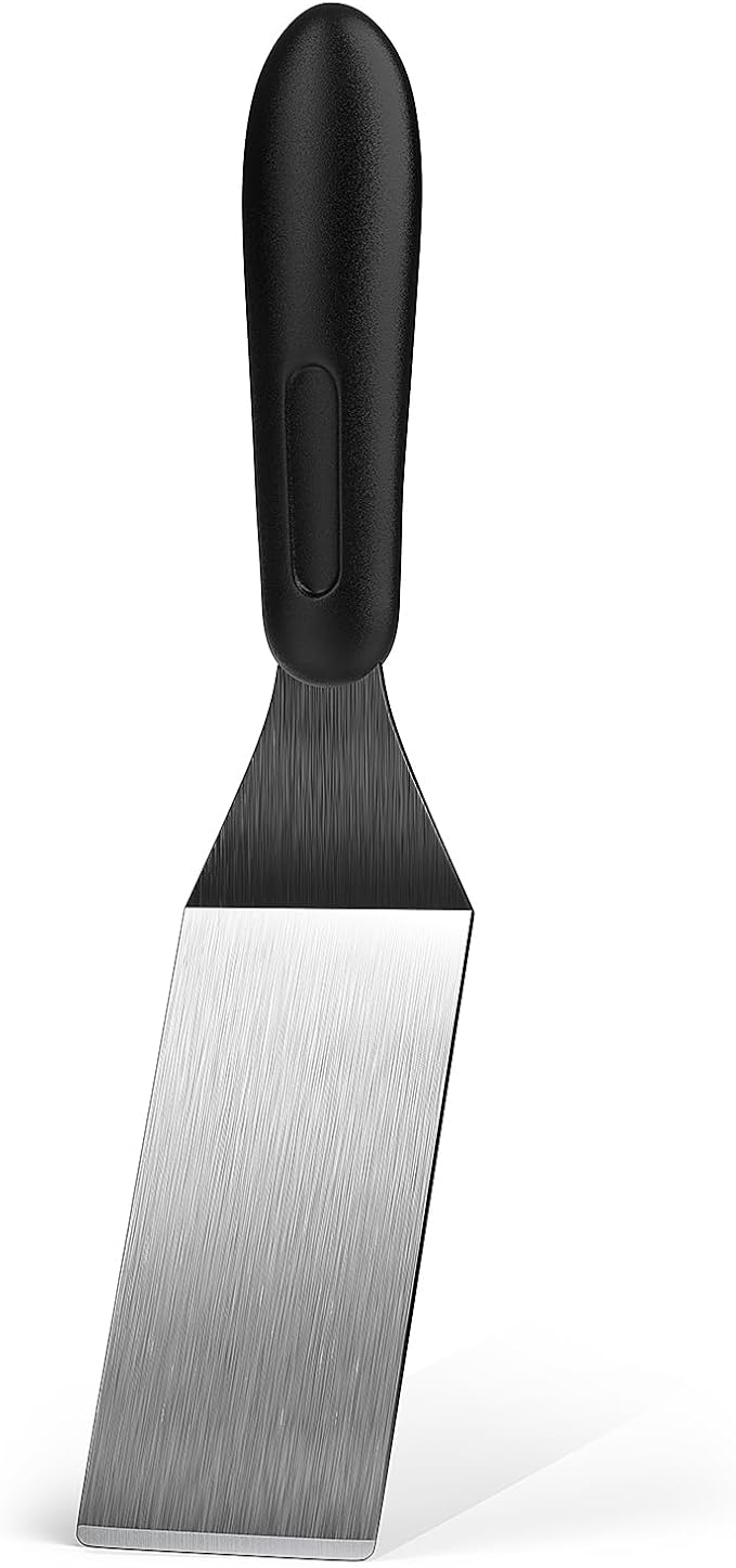 Small Spatula, Mini Serving Spatula for Kitchen Use, Metal Spatula for Serving and Turning, Ideal for Pancakes, Brownies, Desserts, Cookie, Eggs or Small Pan