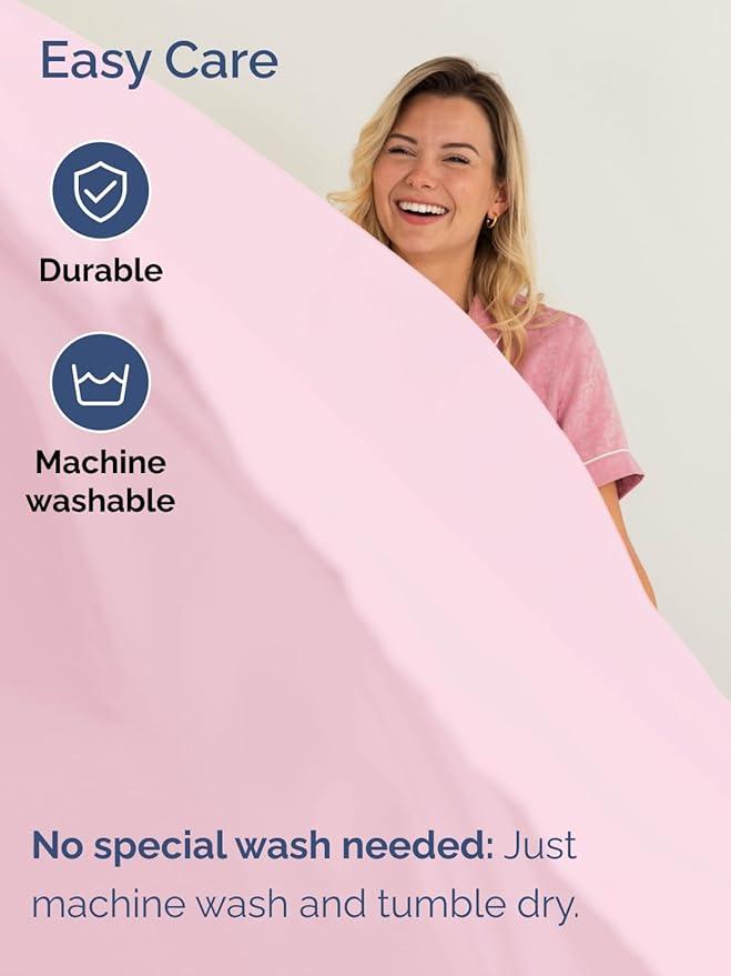 Extra Deep Pocket Full Sheets - 4 Piece Breathable & Cooling Bed Sheets - Hotel Luxury Bed Sheet Set - Soft, Wrinkle Free & Comfy - Easily Fits Extra Deep Mattresses - Deep Pocket Light Pink Sheets