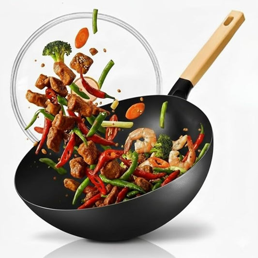 ANGORA BRANDS Wok Pan for Kitchen - Versatile Cookware - Good for Stir Fry - Nonstick Frying Pan - by Rolka