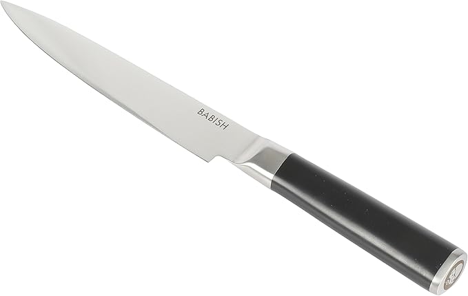 Babish 8-Inch Forged Carving Knife ??High-Carbon 1.4116 German Steel Full Tang Kitchen Knife for Precision Meat and Poultry Slicing
