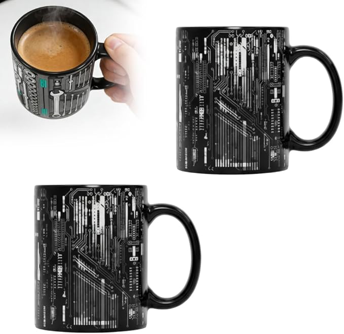 Mechanic Toolbox Mug, 2026 New Unique 3D Mechanic Toolbox Set Coffee Mug, Non-slip Reusable Mug, Suitable as a Gift for Coworkers, Fathers, Renovation Workers (K-2PCS)