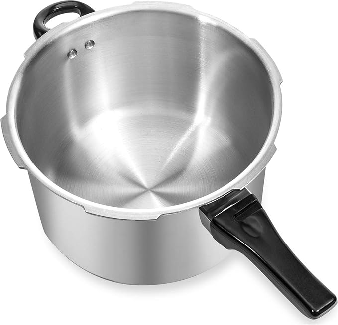 Barton 6-Quart Aluminum Pressure Cooker Stovetop Fast Cooker Pot Pressure Regulator Cooking Steam Release Valve 6QT