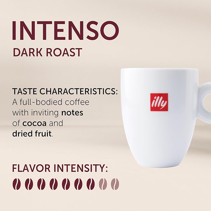 illy Instant Coffee- 100% Arabica Coffee ??Intenso Dark Roast ??Warm Notes Of Cocoa & Dried Fruit - Easy Preparation - Convenient Coffee Instant Format - Roasted In Italy ??3.3 Ounce