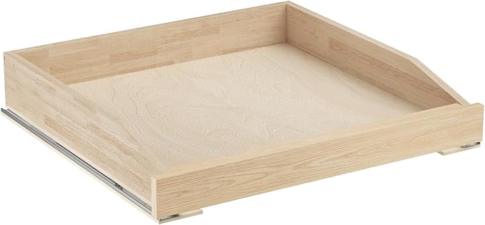 LOVMOR Pull Out Cabinet Organizer 22쩍?쓂 x 21?쒭, Soft Close Slide Out Drawer Storage Shelves for Kitchen, Wood Cabinet Shelf Pull-Out Organizer Storage for Base Cabinet