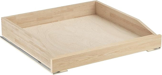 LOVMOR Pull Out Cabinet Organizer 22쩍?쓂 x 21?쒭, Soft Close Slide Out Drawer Storage Shelves for Kitchen, Wood Cabinet Shelf Pull-Out Organizer Storage for Base Cabinet