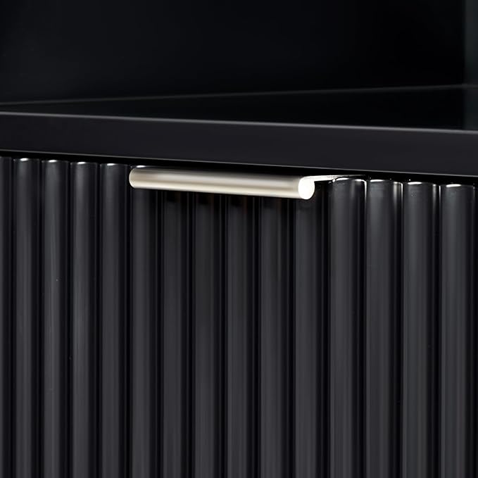 ARIEL Milan Bathroom Storage Cabinet 65?쒱 x 20?쓂 x 16?쒭 Black