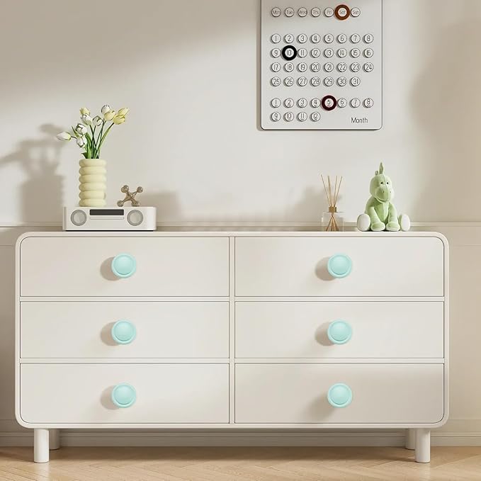 Ravinte 25 Pack 1-1/4 inch Kitchen Cabinet/Drawer/Dresser Knobs Green Zinc Drawer Pulls/Handles