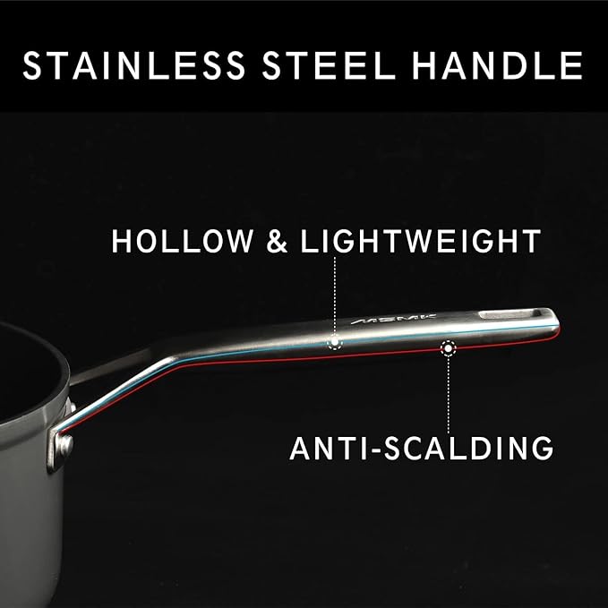 MsMk 12 1/2 inch Non Stick Frying Pan with Lid,Titanium and Ceramic Nonstick Large Skillet竊똕tay-Cool Handle,Scratch-resistant,Non-Toxic,Induction竊똃ishwasher Safe, Oven Safe to 700째F