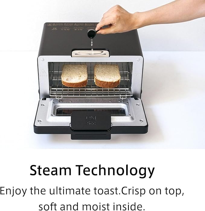 BALMUDA The Toaster Pro | Steam Oven Toaster | Compact 14.1?³W × 12.6?³D × 8.2?³H | 6 Modes: Shokupan, Golden Toast, Pizza, Croissant, Oven, Salamander Grill | (Baking Tray Sold Separately) | Off-white