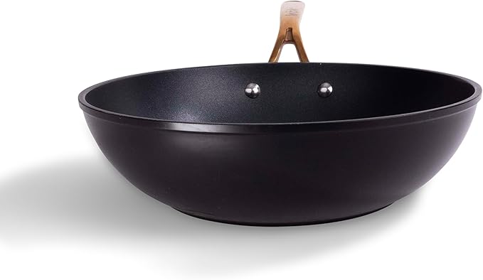 fr철k All-In-One Non-Stick Fry Pan Meets Wok with Lid, 11-Inch, Black & Gold