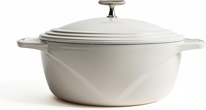 Lodge USA Enamel Dutch Oven 7.5 qt., White