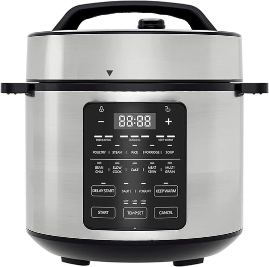 9-in-1 Electric Pressure Cooker ??Multi-Functional Cooker with Slow Cook, Rice Cook, Sauté, Warmer & Sterilizer Functions (Small)