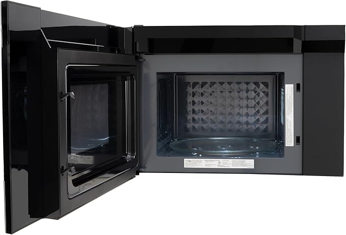 RecPro RV High Pointe 24" Stainless Steel Over the Range Microwave | 1.4 Cu. Ft. | 38L Capacity | 1000 Watts | 13.5" Turntable