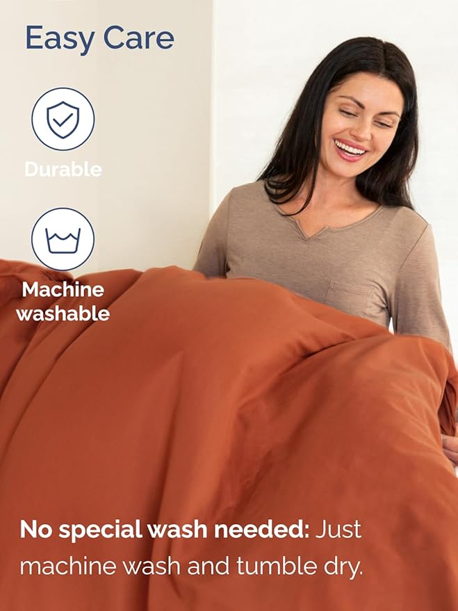Extra Deep Pocket Cal King Sheets - 4 Piece Breathable & Cooling Bed Sheets - Hotel Luxury Sheet Set - Soft, Wrinkle Free & Comfy - Easily Fits Extra Deep Mattresses - Deep Pocket Terracotta Sheets