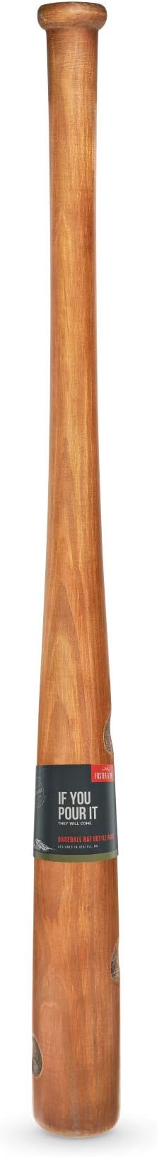 Foster & Rye Baseball Bat Bottle Wine Racks, Brown