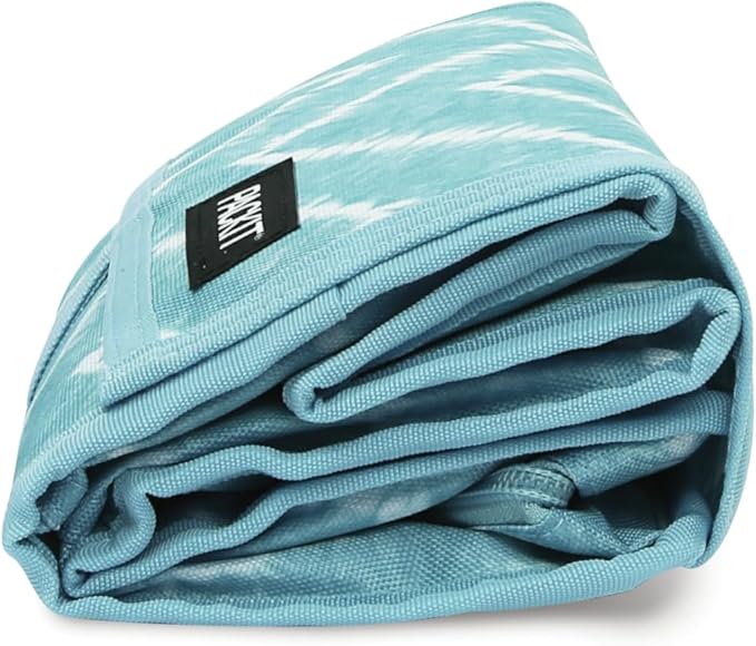 PackIt짰 Freezable Lunch Bag, Aqua Tie Dye, Built with EcoFreeze짰 Technology, Foldable, Reusable, Zip and Velcro Closure with Buckle Handle, Designed for Work Lunch and Fresh Lunch On the Go