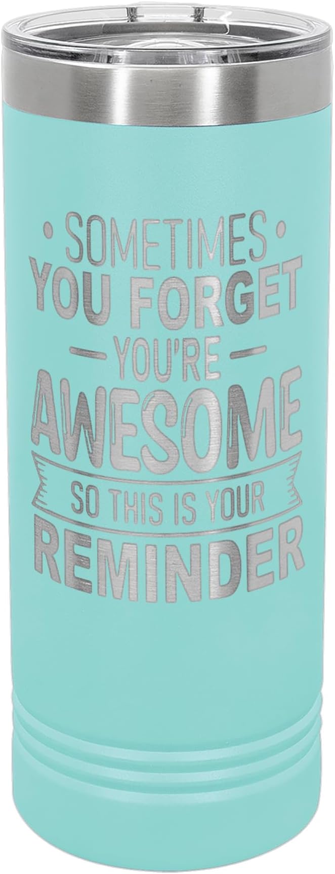 Spotted Dog Company Inspirational Tumbler, Inspirational Gifts for Men Dad Father Wife Sister Women, Birthday For Him Her, You?셱e Awesome Tumbler, Teacher Coworker Gifts 22oz Teal