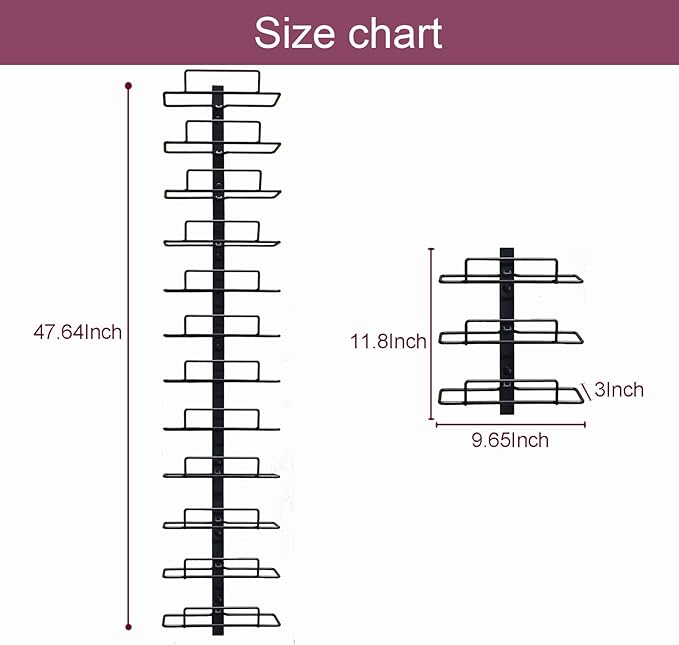 Modern Wall Mounted Wine Rack, Black Metal 12-Wine Bottle Holder for Wall Storage Display, Vertical Space Saving Design for Home Bar, Kitchen, Restaurant