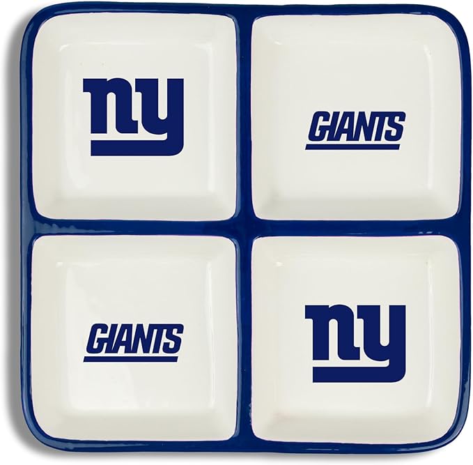The Memory Company | Licensed NFL 4-Section Ceramic Plate