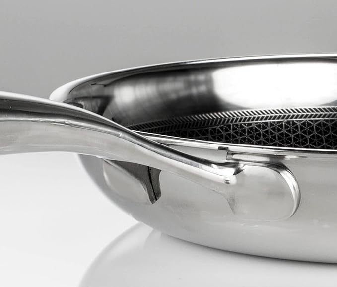 Black Cube Quick Release 12.5-Inch Nonstick Fry Pan - Stainless Steel Induction Frying Pan - Hybrid Cookware - Induction Cookware