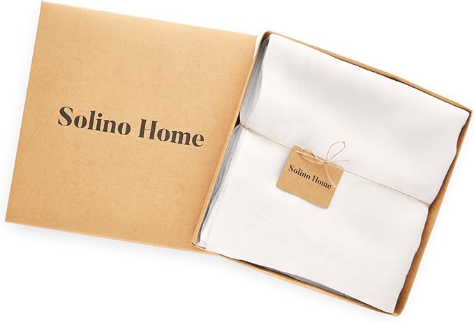 Solino Home Linen White Tablecloth 70 x 132 Inch - 100% Pure Linen Rectangular Tablecloth - Machine Washable Table Cloth for Winter, Valentines, Spring, Easter - Sonoma