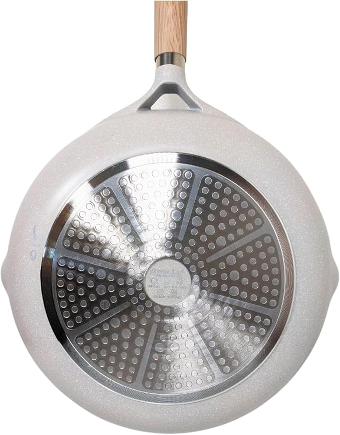 Premium Nonstick Cookware (White Skillet, 9.5")