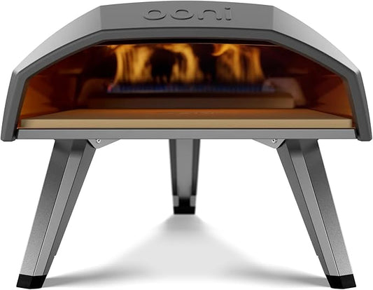 Ooni Koda 12 Gas Pizza Oven ??12" Outdoor Pizza Oven Cooks Pizza in 60 Seconds, Includes 28 mBar Regulator and Gas Hose, Propane Grill Reaches 950째F