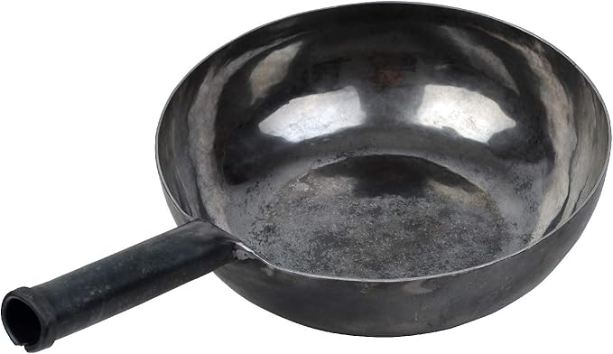 ?삡툒??ZhenSanHuan Chinese HandHammered Iron Woks and Stir Fry Pans, Non-stick, No Coating, Induction Suitable, 塋졽툡?곲봾竊뚩닃弱뽨툓?꾡릎?쏙펽A bite of China (30CM)