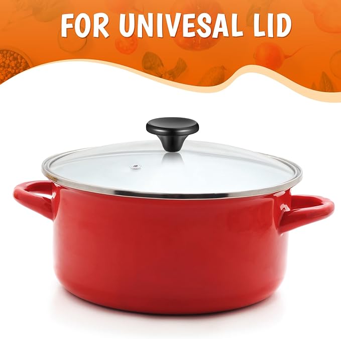 Hotop 4 Sets Dutch Oven Knob Stainless Steel Replacement Knob Pot Lid Handle Compatible with Le Creuset, Aldi, Lodge and Other Enameled Cast-Iron Dutch Oven (Black)