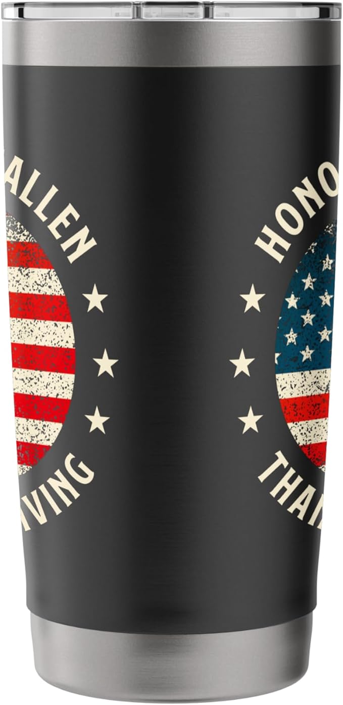 Honor The Fallen Thank The Living - Patriotic Memorial Day Stainless Steel Insulated Tumbler