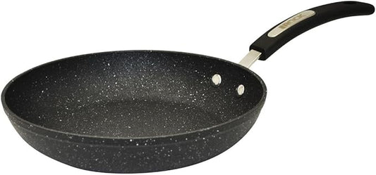 Starfrit The Rock Terra 30cm (12'') Ceramic Non-Stick Fry Pan - Thick Aluminum Base - PFAS Free - Easy to Clean - Black Marble