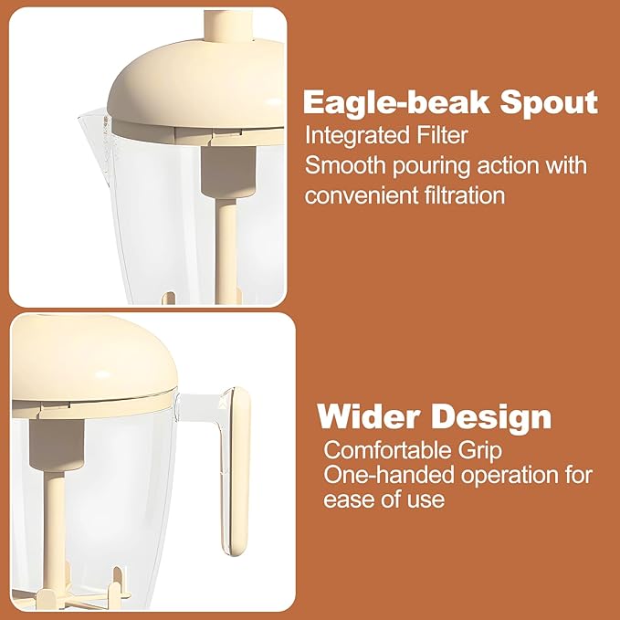 Manual Egg Beater, Manual Hand Mixer with Filter Cup, Ergonomic Press the Egg Beater Cup with Strainer for Kitchen Baking Cooking