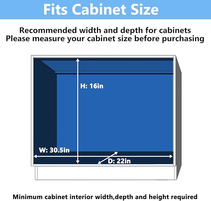 LOVMOR 2 Tier Individual Pull Out Cabinet Organizer 30" W x 21쩍" D, Slide Out Kitchen Cabinet Storage Sliding Shelves