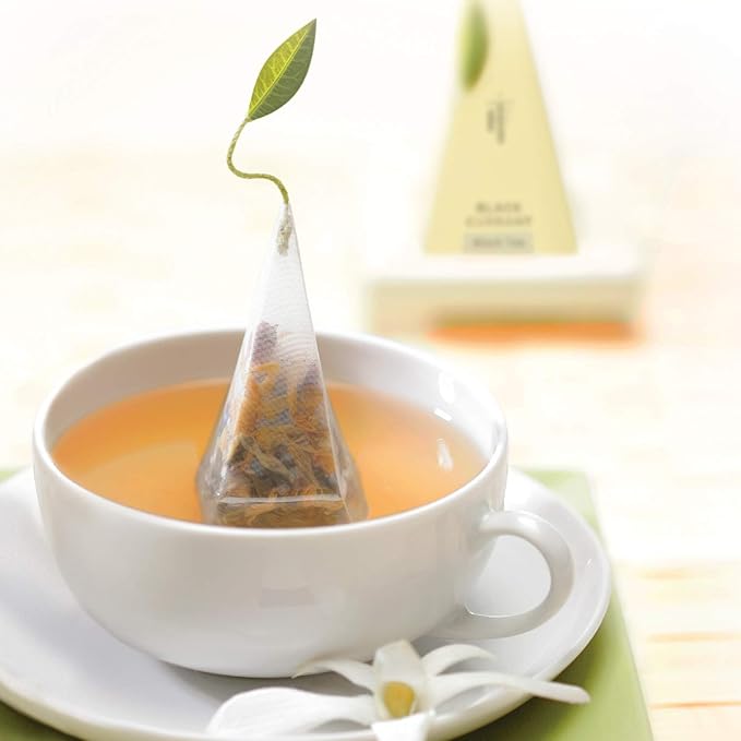Tea Forte Herbal Retreat Organic Caffeine Free Premium Herbal Tea Petite Presentation Box Tea Gift Set Sampler, 10 Handcrafted Pyramid Tea Bag Infusers