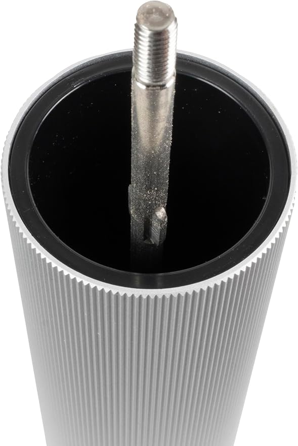 Manual Salt Mill in Aluminium and Wood, Natural, 8,66in