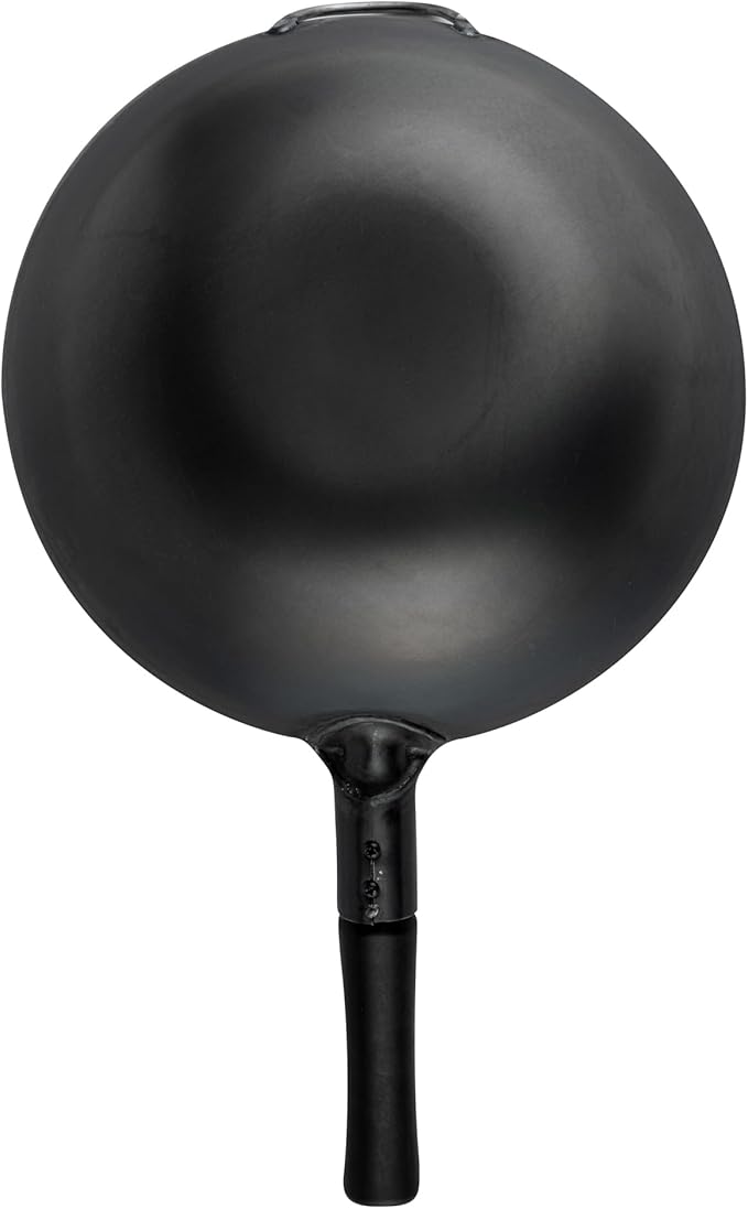 Restaurantware Carbon Steel Wok 10 Pack of 13.3 Inch Heavy-Duty Uniform Heat Distribution Pan Induction Compatible Flat Bottom Wok Welded Handle Black For Gas Stovetops And Grills