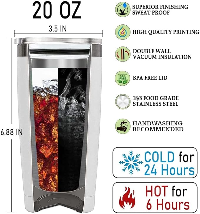 WONWIX Personalized Witch Gift for Women, Girls, Wife, Daughter Insulated Stainless Steel Coffee Cup Mug Water Bottle Tumbler Gifts for Witches Lovers, Birthdays, Christmas, Mother's Day, Valentine