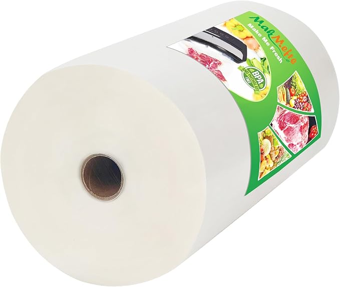 MakMeFre (Total 150Feet) 11??x 150??Vacuum Sealer Bags Rolls with BPA Free,Heavy Duty Vacuum Food Sealer Storage Bags Rolls,Cut to Size Roll,Great for Sous Vide