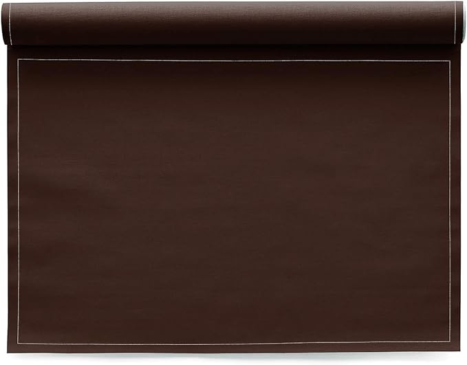 MY DRAP Washable and Reuseable Cloth Placemat - 17.7 x 12.6 in (24 Per Roll, Cotton Aquamarine)