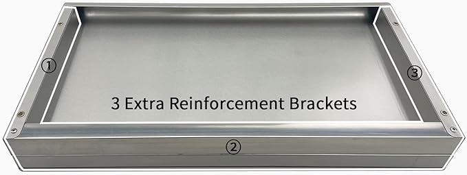 2 Pack Stainless Steel Shelf 12"x48" 320LB, Commercial Wall Mounted Metal Shelving for Home Kitchen, Restaurant