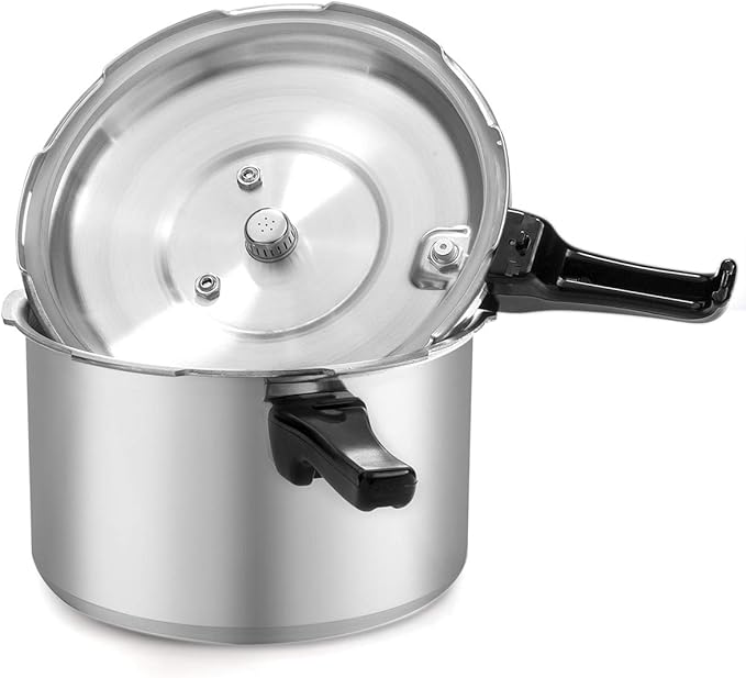 Barton 6-Quart Aluminum Pressure Cooker Stovetop Fast Cooker Pot Pressure Regulator Cooking Steam Release Valve 6QT