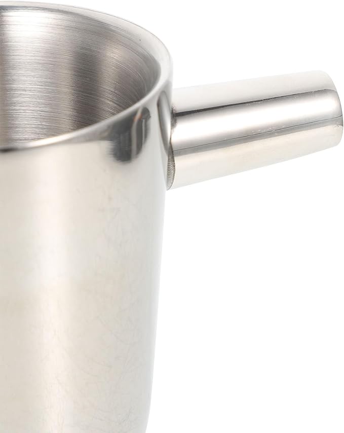 Double Layer Stainless Steel Espresso Coffee Cup and Saucer Set 80Ml Compact Tea Cup for Afternoon Tea and Milk with Heat Insulation, Sturdy Metal Drinkware Kit