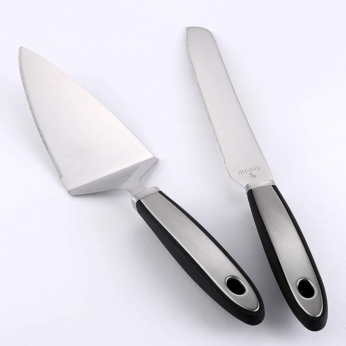 Cake Cutting Set for Wedding Cake Knife and Server Set, Cake Cutter and Pie Spatula, Cake Server and Knife Set of 2