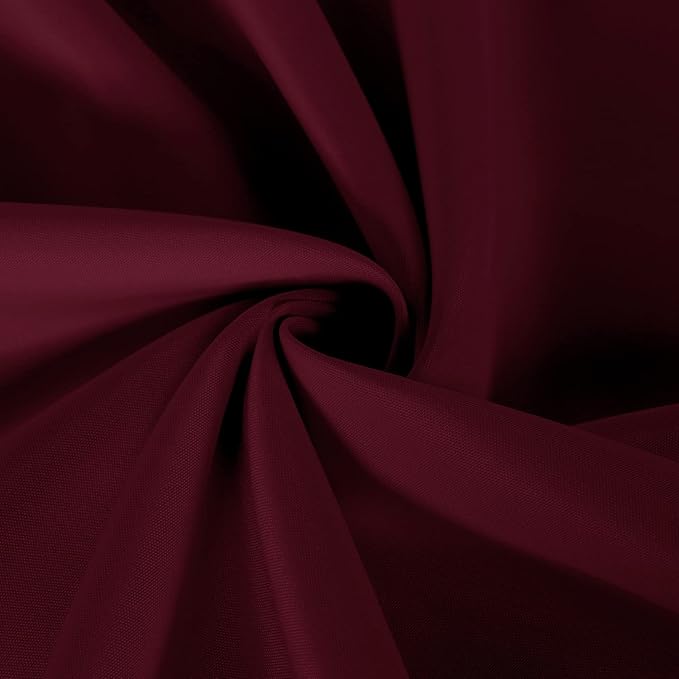 sancua 2 Pack Burgundy Tablecloth 54 x 54 Inch, Stain and Wrinkle Resistant Square Table Cloth - Washable Polyester Table Cover for Dining Tables, Buffet Parties and Camping