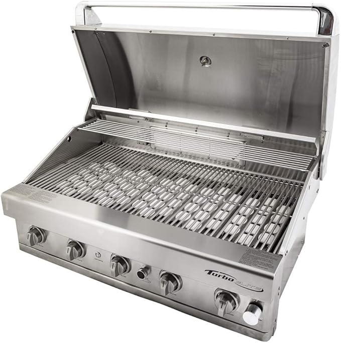 Turbo Elite 38-inch 5-Burner Built-In BBQ Gas Grill - Natrual Gas