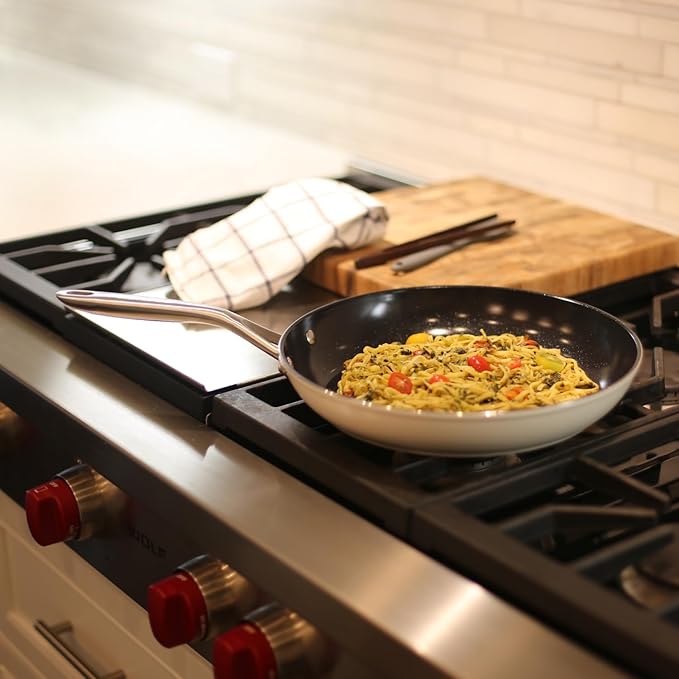 TeChef ValenCera Collection | Ceramic Nonstick Cookware Set, Free of PFAS, PTFE, PFOA, Made in Korea (6-Piece Set)
